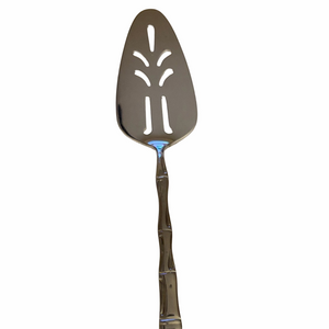 Exotic Bamboo vintage Stainless steel pie server’s 10”from Korea.